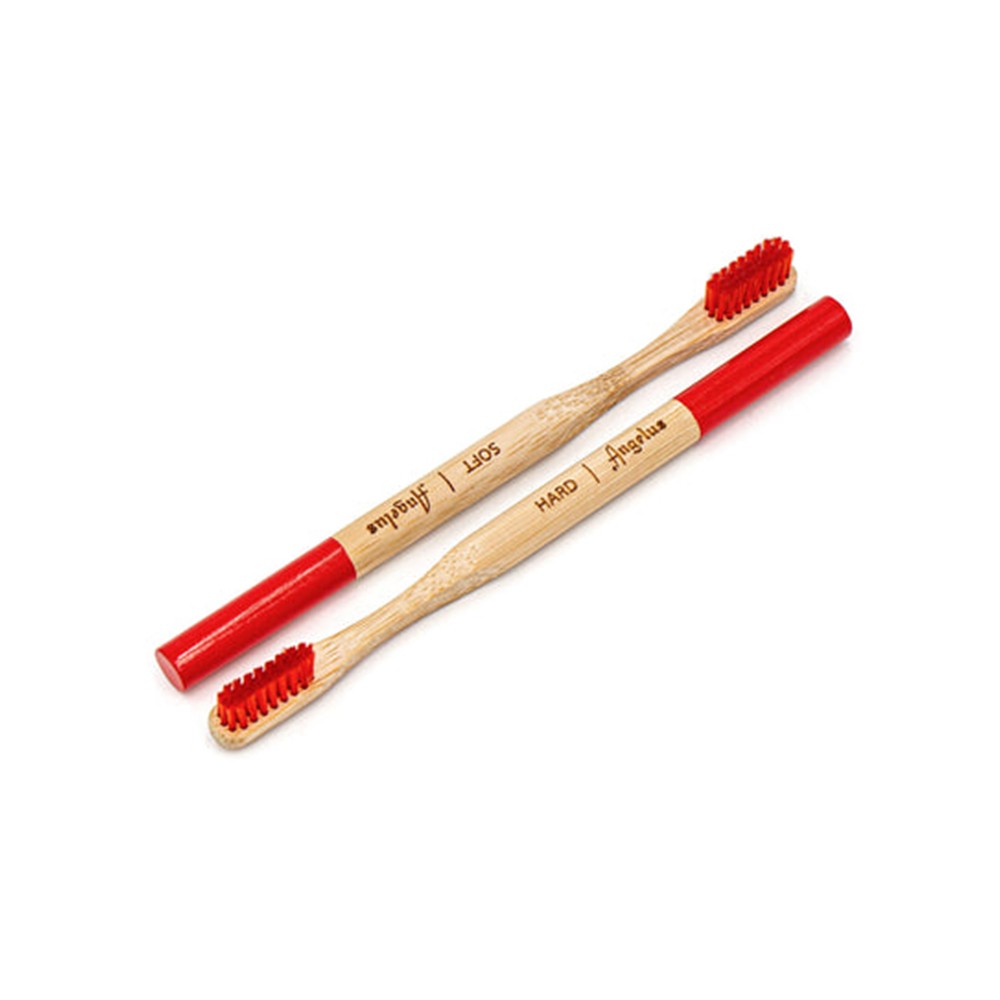 Angelus Detail Bamboo Brush Pack with both soft and hard tips for precise leather cleaning.