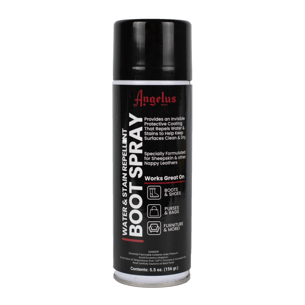 Angelus Sheepskin Protectant spray to condition and protect sheepskin and suede boots.