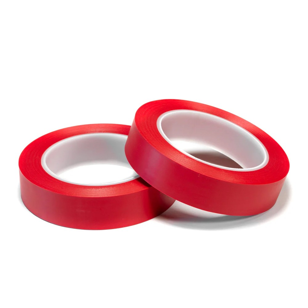 Angelus 1-inch Red Vinyl Tape for masking during custom painting and design work.