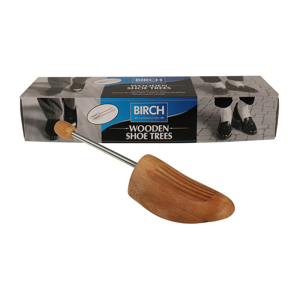 BIRCH Wooden Shoe Tree with spring for ladies to maintain shape and absorb moisture.