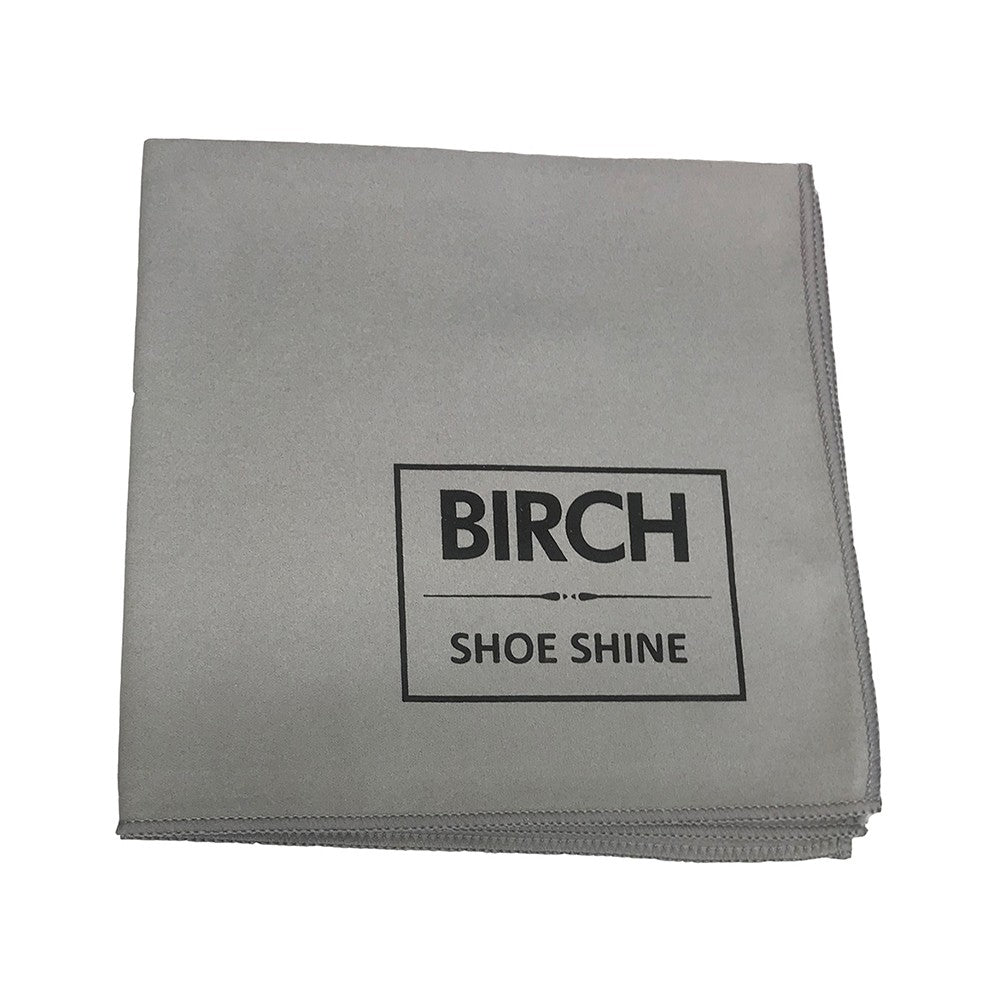 BIRCH Luxury Shoe Shine Cloth for applying polish and buffing to a high gloss.