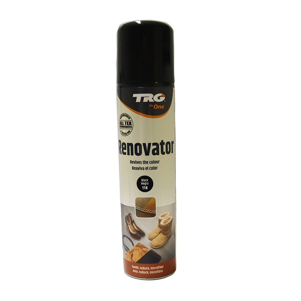 TRG Oil Protector aerosol spray creates an invisible barrier against oil, grease, and water-based stains on leather.