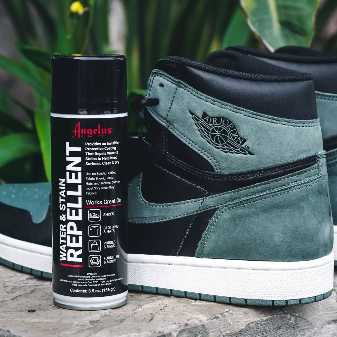 Angelus water and stain guard spray is ideal for quick application creating an effective protective barrier on your valued possessions