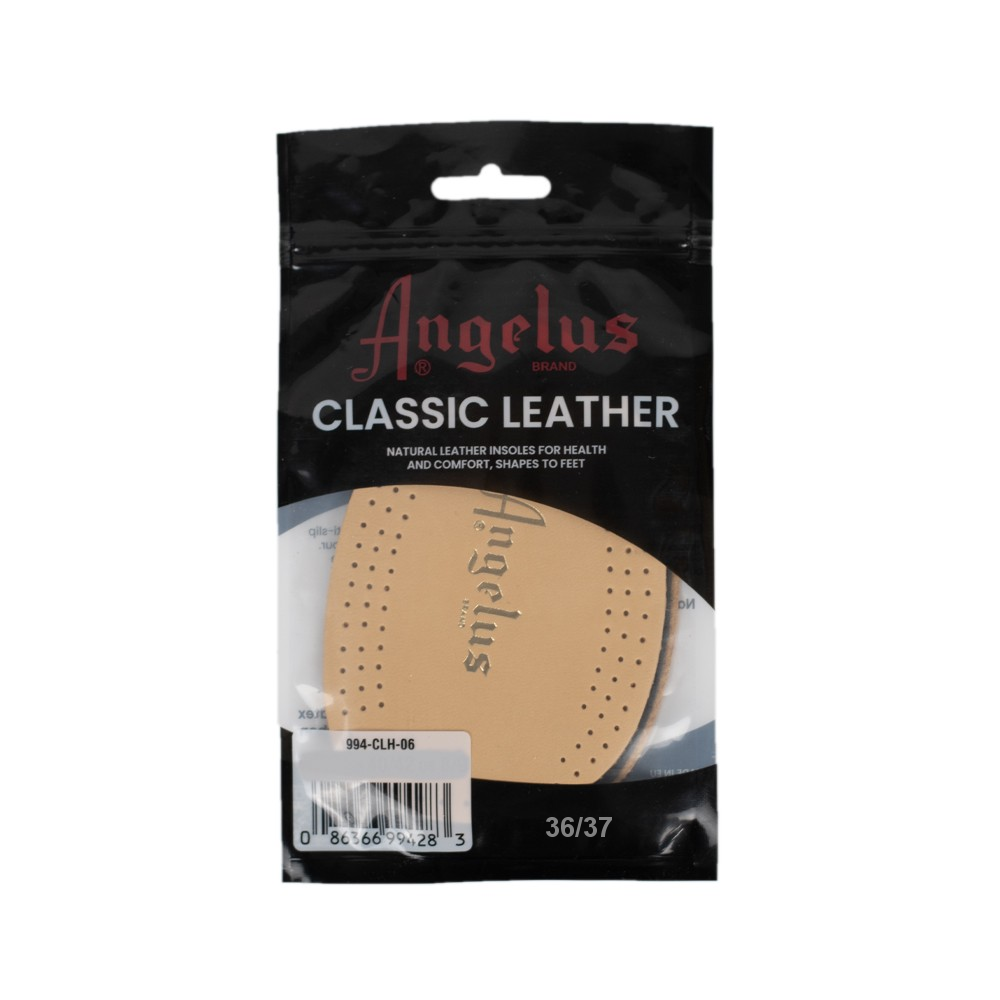 Traditional craftsmanship meets modern comfort in Angelus Classic Leather Half Insoles for various footwear types