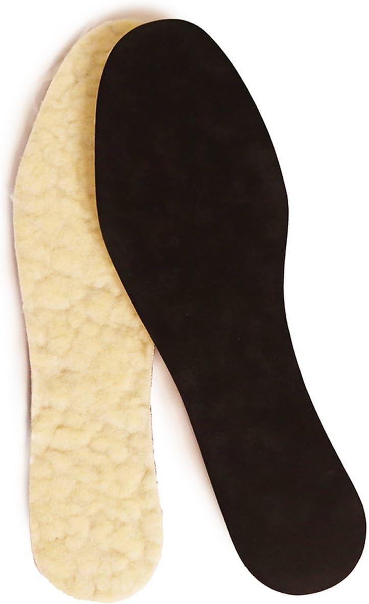 Keep feet warm with BIRCH gents fleecy insoles featuring soft fleece insulation and moisture-wicking properties for boots and casual shoes
