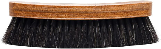 BIRCH Horsehair Brushes Large 17cm in Black with 100% pure horsehair for professional polishing results