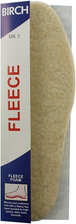 BIRCH mens fleecy insoles with soft fleece lining provide superior warmth and comfort for cold weather conditions in various shoe styles
