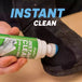 Use the Angelus instant clean gel with its built-in scrubber to efficiently clean shoes on the go with a visual cleaning indicator