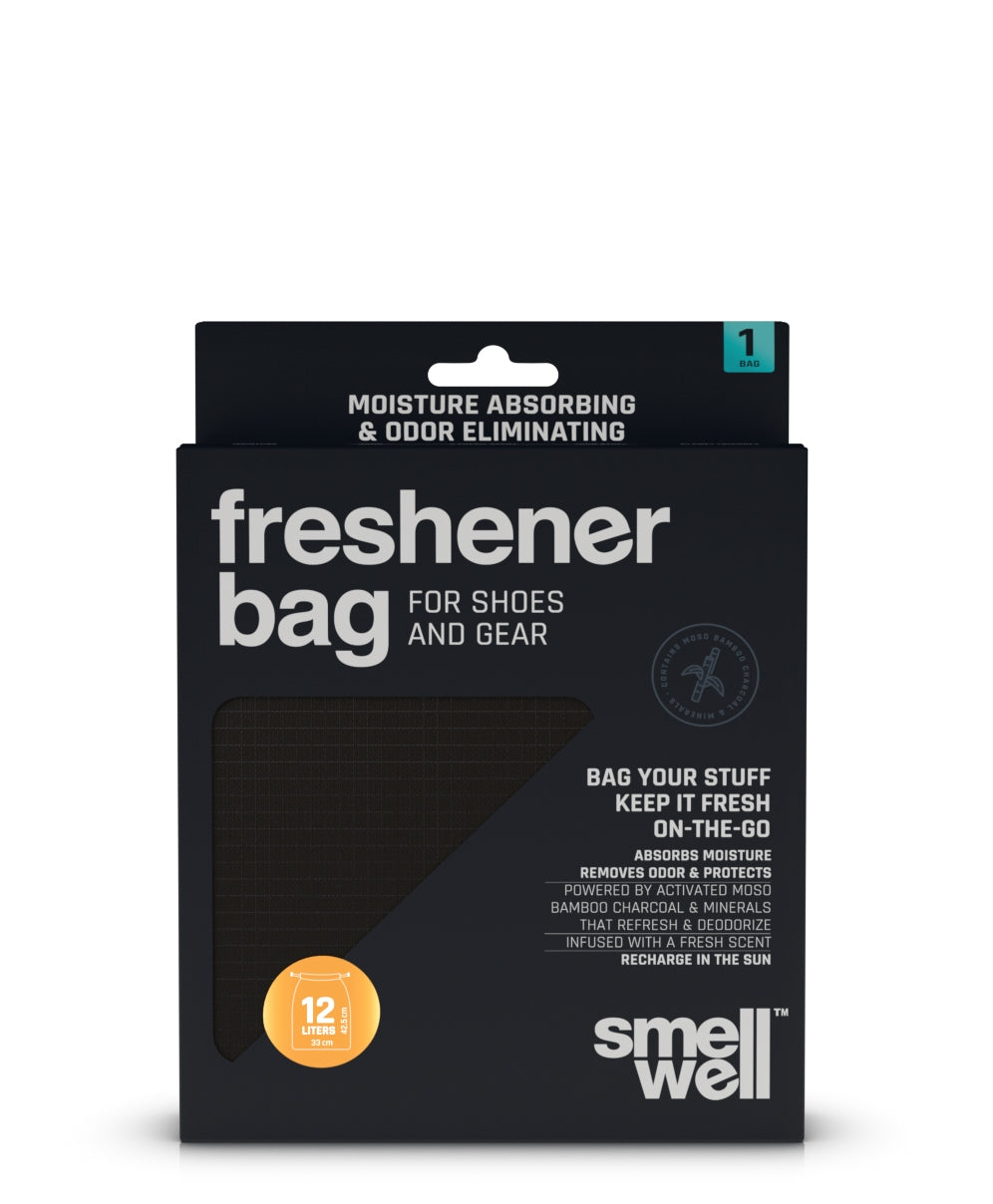 12 litre freshener bag eliminates unpleasant odours in larger storage containers and shoe collections