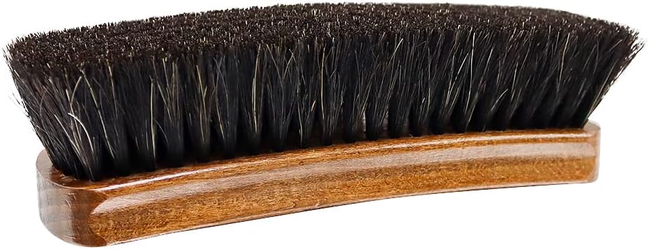 BIRCH Horsehair Brushes Medium 15cm in Black with 100% pure horsehair for ideal polishing control