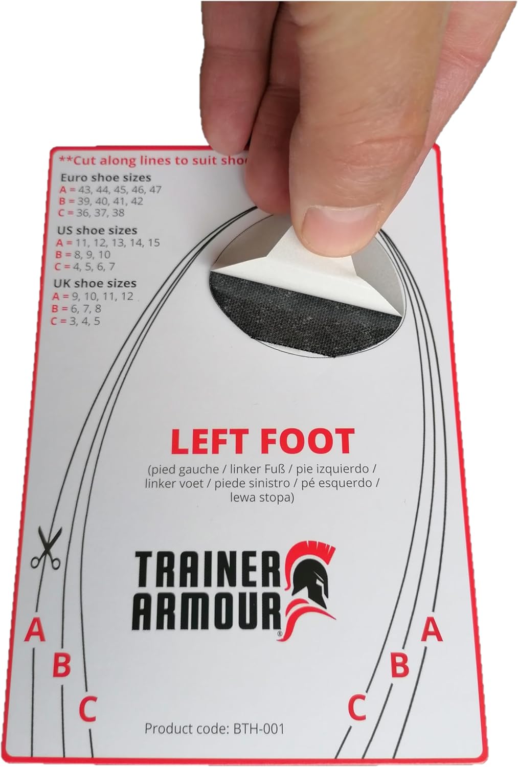Prevent costly shoe damage with strong flexible big toe hole preventer patches