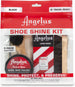 Maintain your footwear on the move with organized Angelus travel case containing professional-grade shoe care essentials