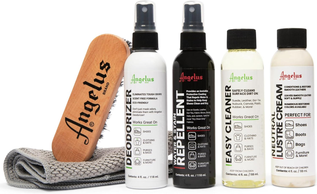 Angelus Ultimate Shoe Care Kit a comprehensive set for year-round cleaning polishing and protection of your leather footwear