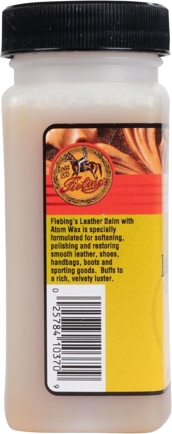 Maintain leather's natural colour with Fiebing's neutral Leather Balm and Atom Wax