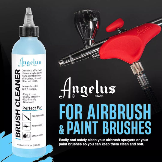 236ml Angelus brush cleaning solution helps maintain brush quality extend lifespan and prevent paint buildup in the bristles