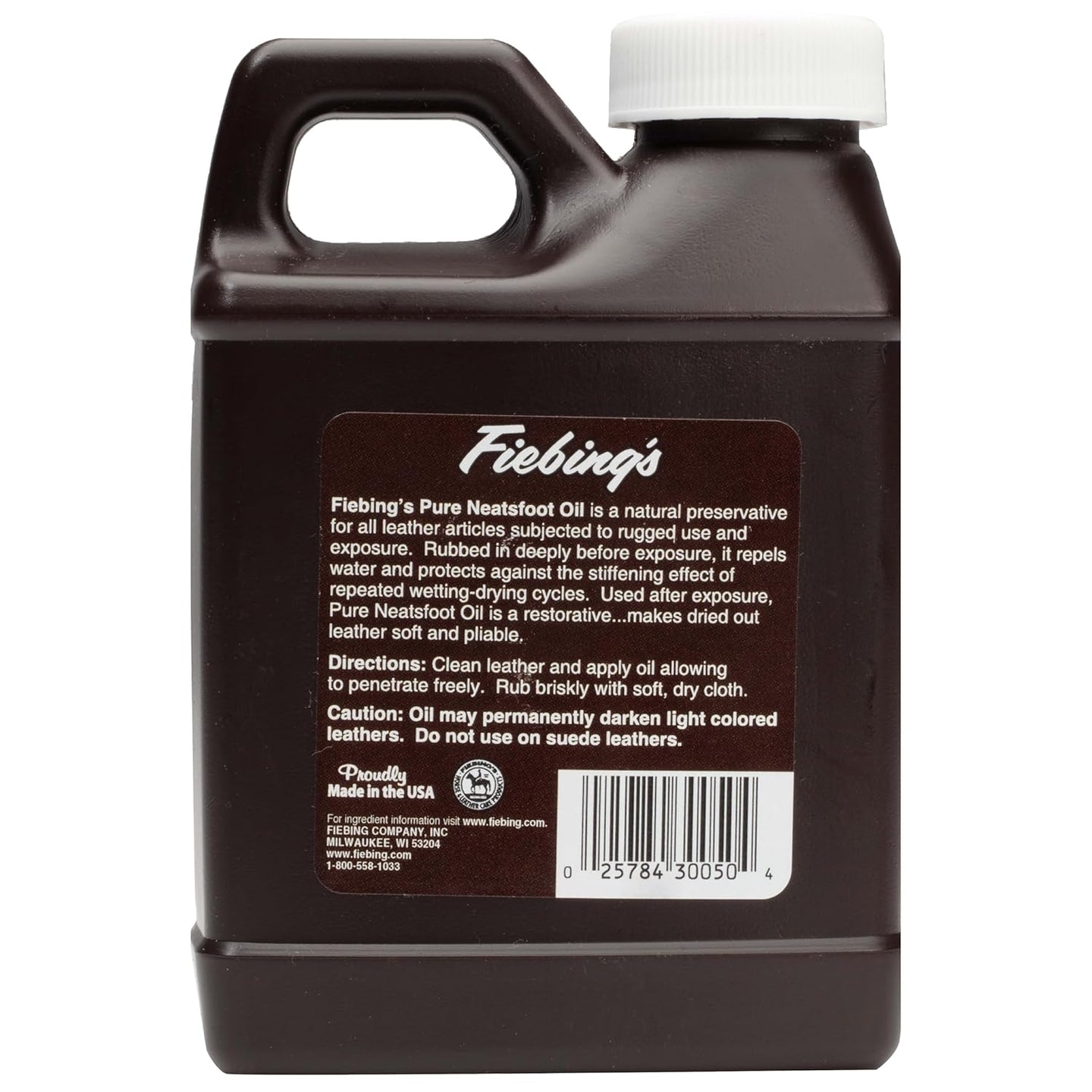 Fiebing's Pure Neatsfoot Oil trusted by professionals for leather preservation