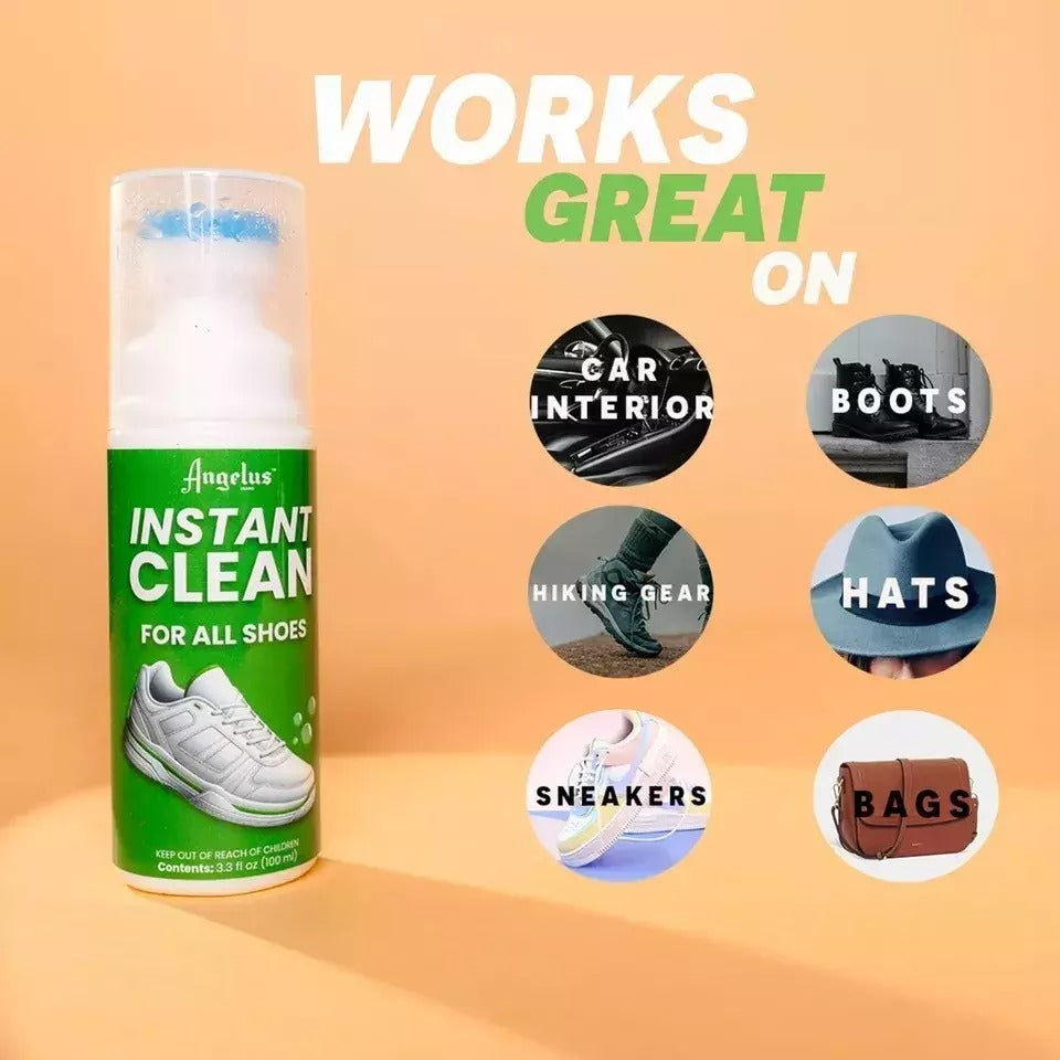 Instant Clean Angelus Instant Clean Gel with Scrubber Cap - 3.3oz On-the-Go Cleaner