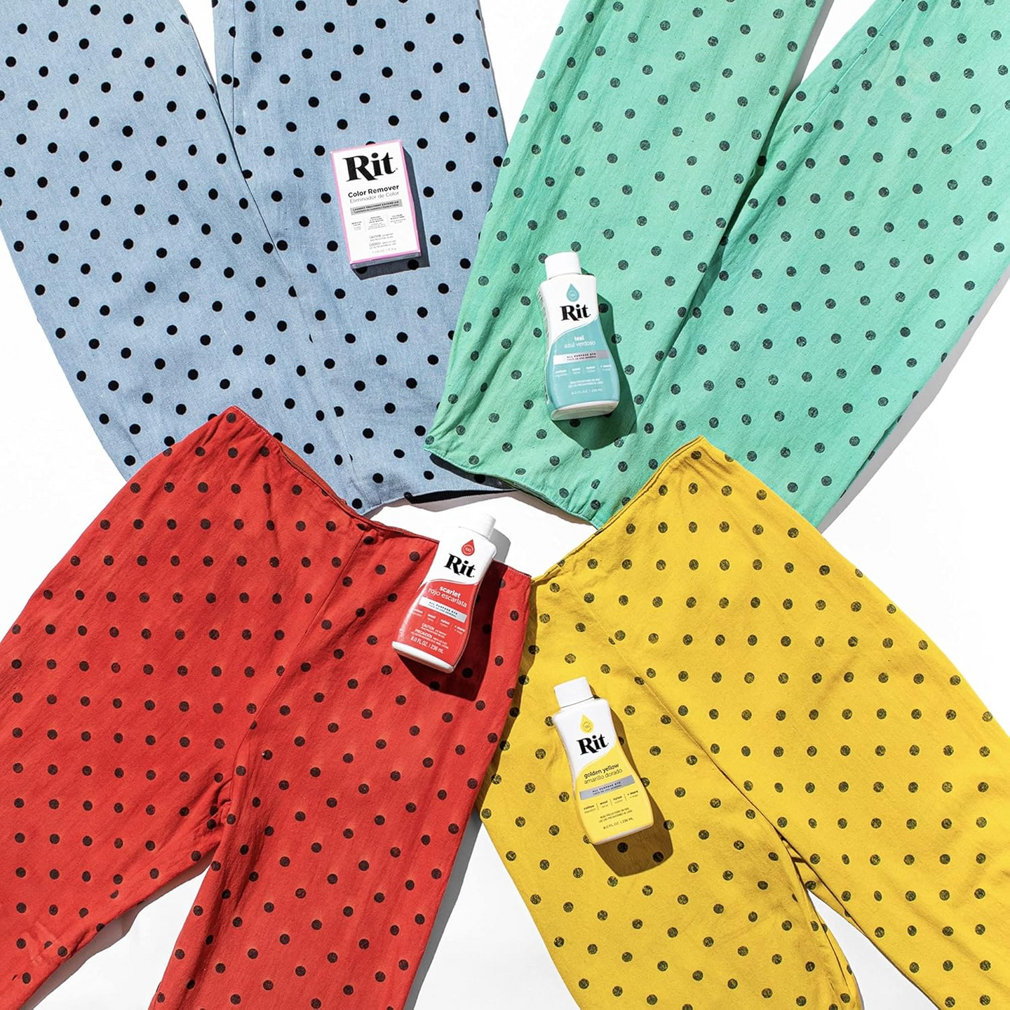 Rit All Purpose Liquid Dye in 8oz liquid convenience for easy measurement and mixing