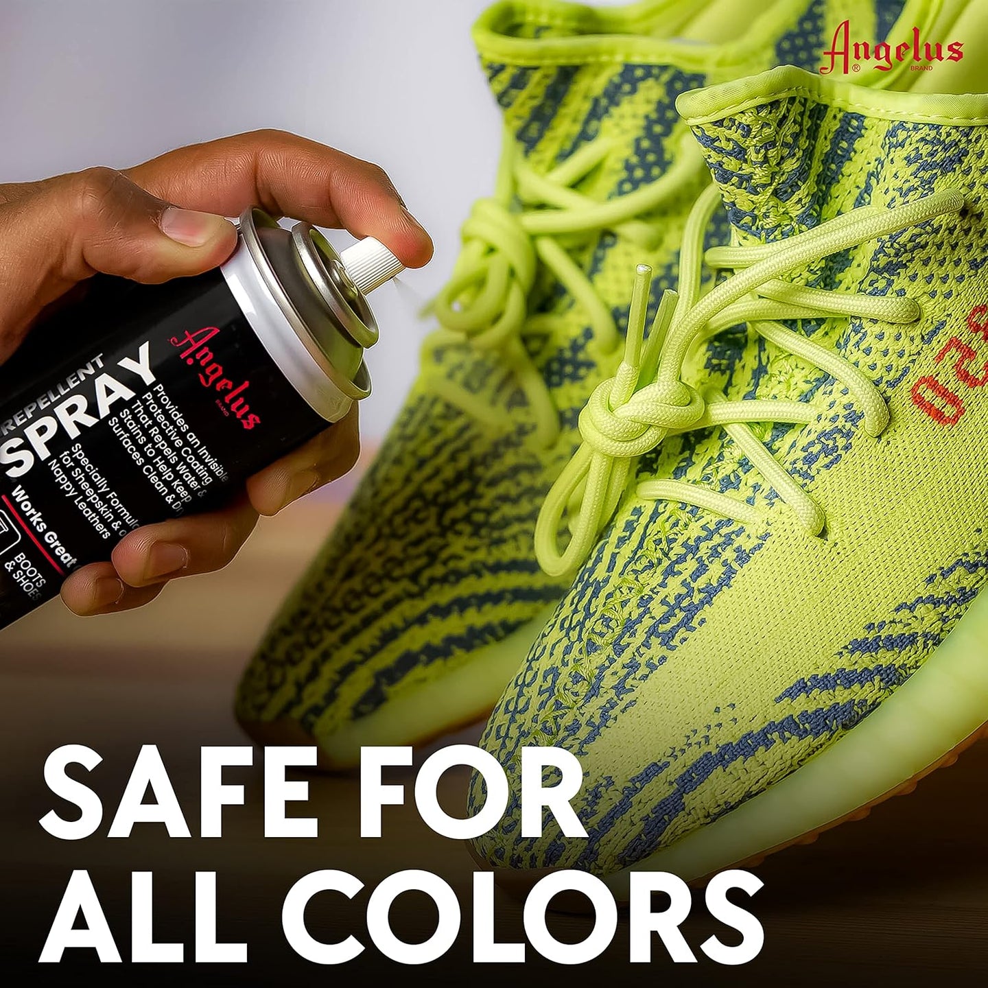 The Angelus sheepskin guard spray ensures your delicate footwear and accessories are protected from staining and water damage effectively