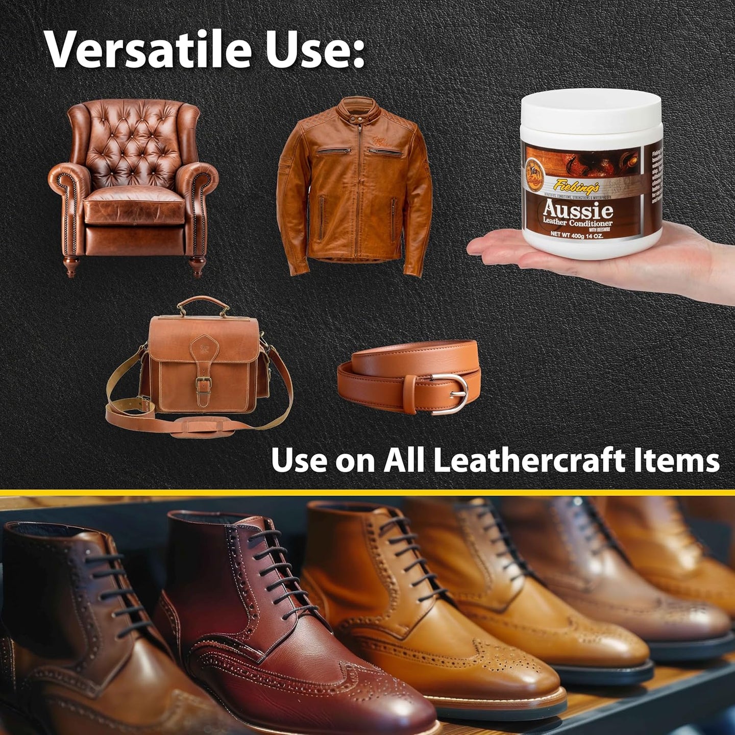 Rich Fiebing's Aussie Conditioner formula for demanding leather applications