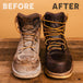 Professional-grade Neatsfoot Oil replenishing lost natural oils in riding tack work boots and outdoor gear
