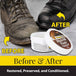 Deep conditioning with Fiebing's Mink Oil Paste prevents leather drying and cracking