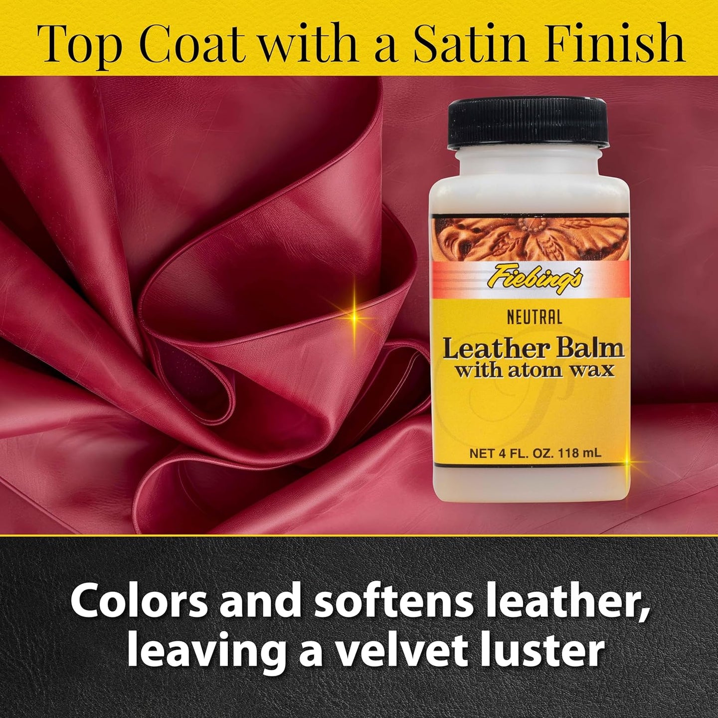 Condition and waterproof leather with Fiebing's neutral Leather Balm Atom Wax