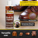 Fiebing's Liquid Mink Oil penetrates deep to restore leather flexibility and prevent damage