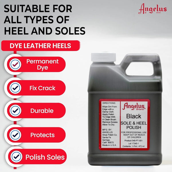 Instant gloss with Angelus Sole & Heel Dressing