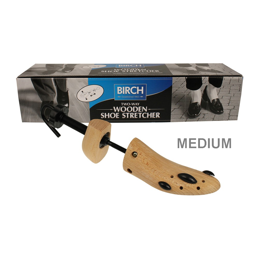 BIRCH 2-Way Wooden Shoe Stretcher for Ladies in Medium features dual adjustment system for womens footwear