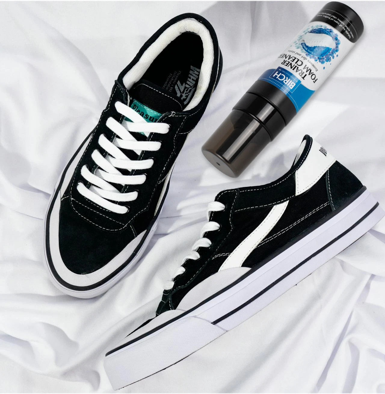 BIRCH cleaner penetrates foam materials to remove embedded dirt stains and discolouration