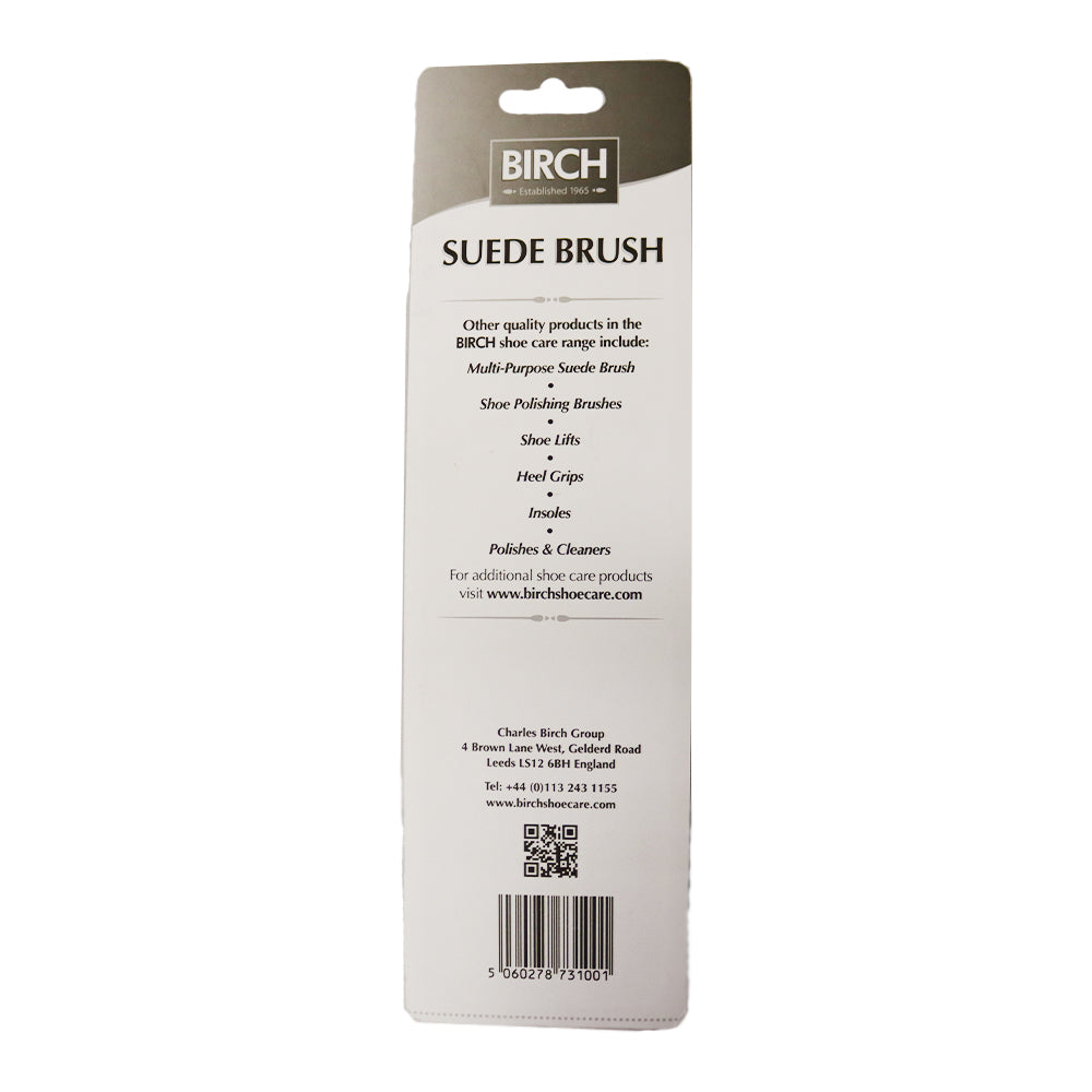 BIRCH Wire Suede Brush with wood handle removes surface dirt while maintaining material integrity perfectly