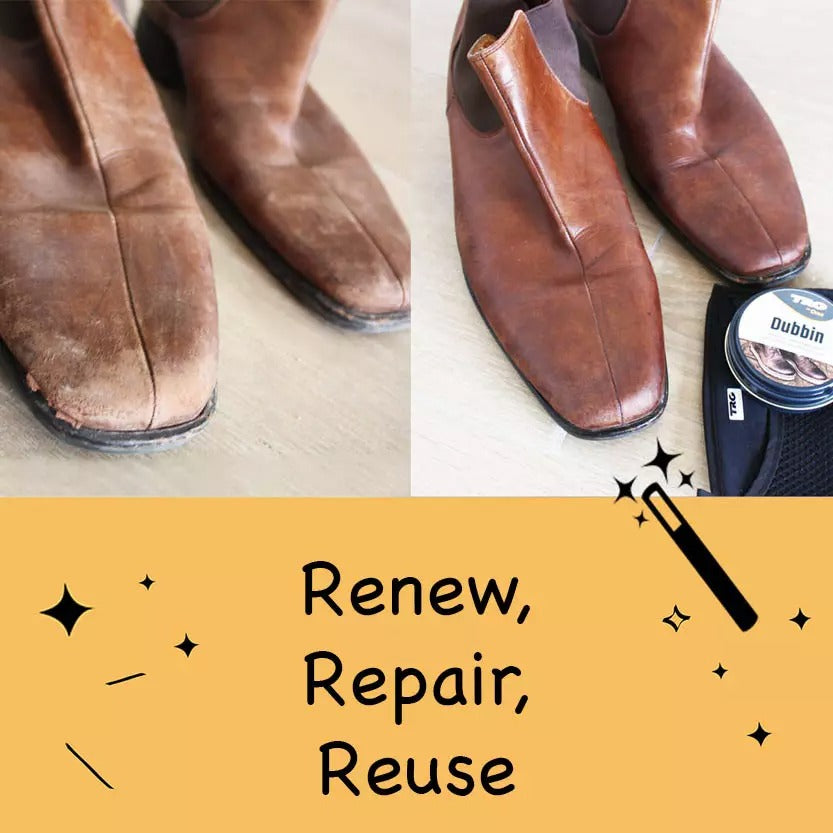 Using TRG Neutral Dubbin wax for traditional leather care and long-lasting weather resistance protection