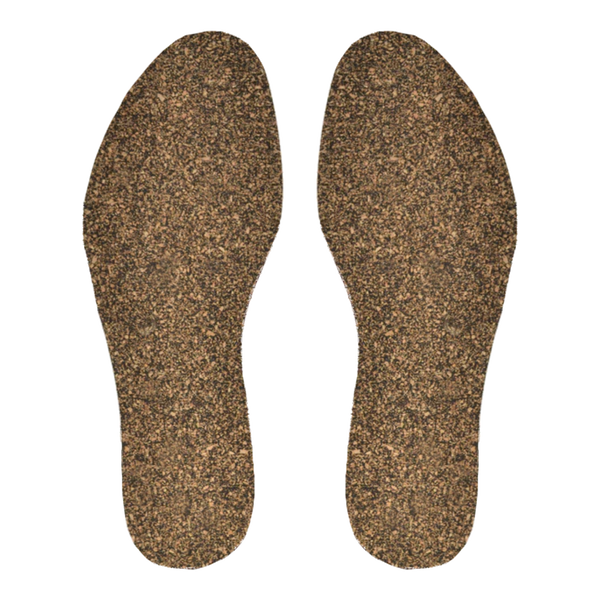 Customise your comfort with one size BIRCH cork insoles offering tailored arch support and natural pressure distribution