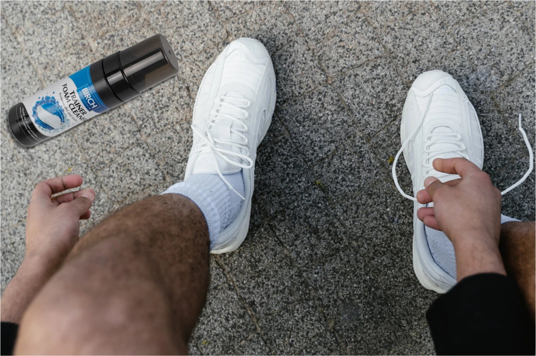 BIRCH 148ml cleaner allows precision application for targeted cleaning of specific shoe areas