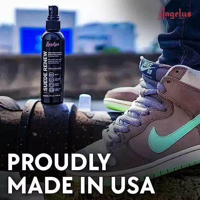 Angelus Suede Renew Neutral specifically formulated to restore and refresh delicate materials while preserving their authentic appearance