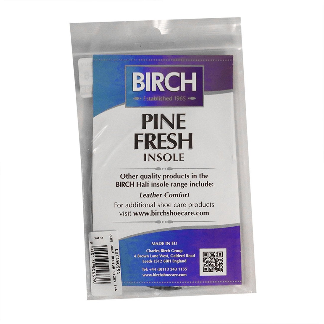 Designed for ladies shoes BIRCH pine half insoles offer natural forefoot cushioning and odour control perfect for heels flats and daily wear