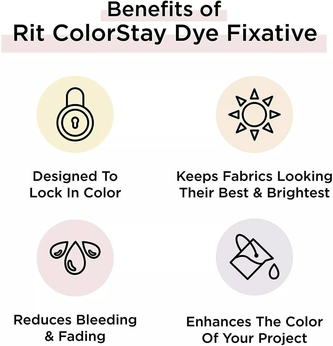 fixative treatment ensures long-lasting colourfast finished dyeing projects