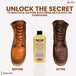 Natural leather oil providing traditional protection against damaging moisture salt and outdoor conditions