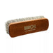 Large grey BIRCH horsehair brushes with 17cm length allow efficient coverage of boots and big items