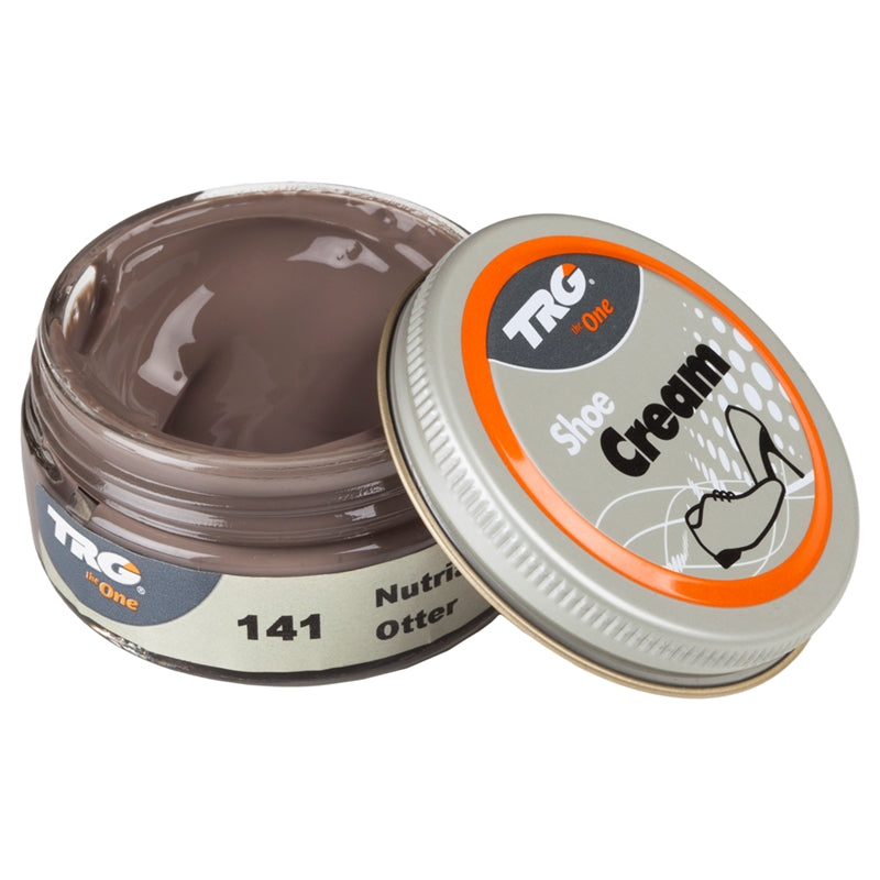 TRG Otter colour shoe cream for professional leather conditioning and natural tone maintenance in a 50ml dumpi jar
