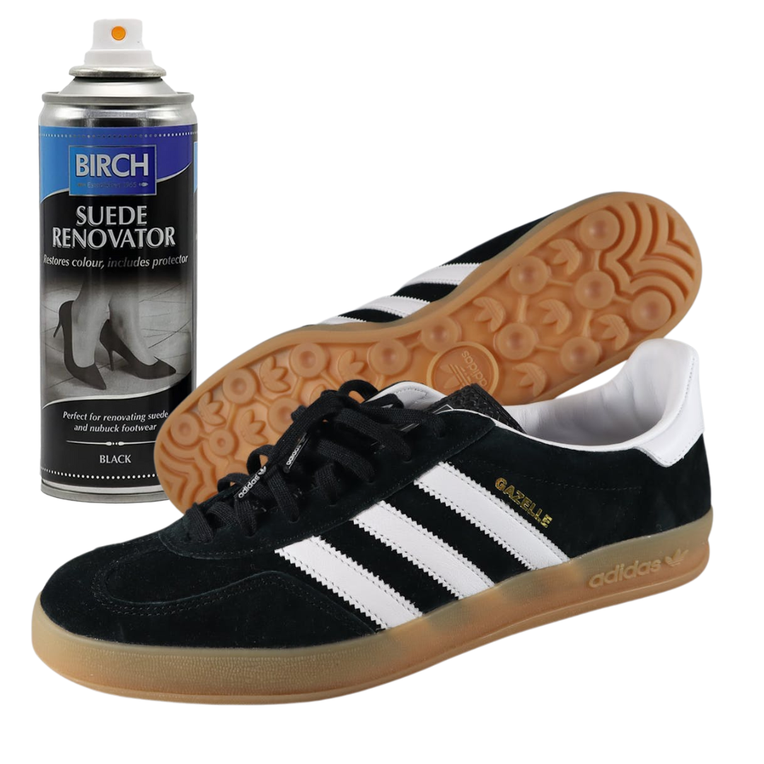 specialized BIRCH product revitalizes worn and faded suede bringing back original appearance