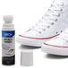 BIRCH whitener restores bright white surfaces on various athletic shoe materials effectively