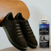 BIRCH 200ml renovator spray offers preventative maintenance against fading on black suede items