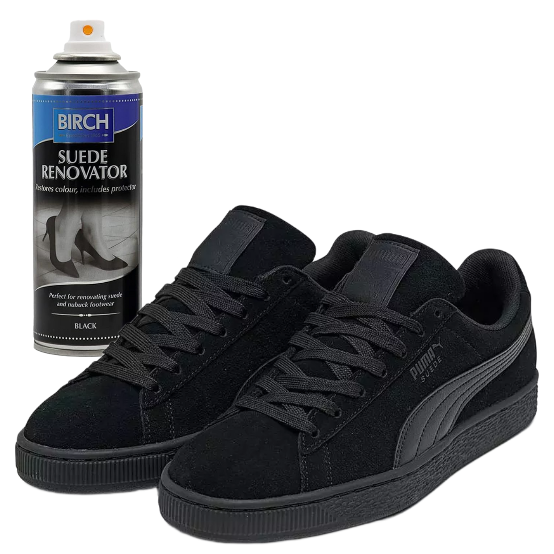 BIRCH renovator provides professional colour restoration for suede shoes boots and handbags