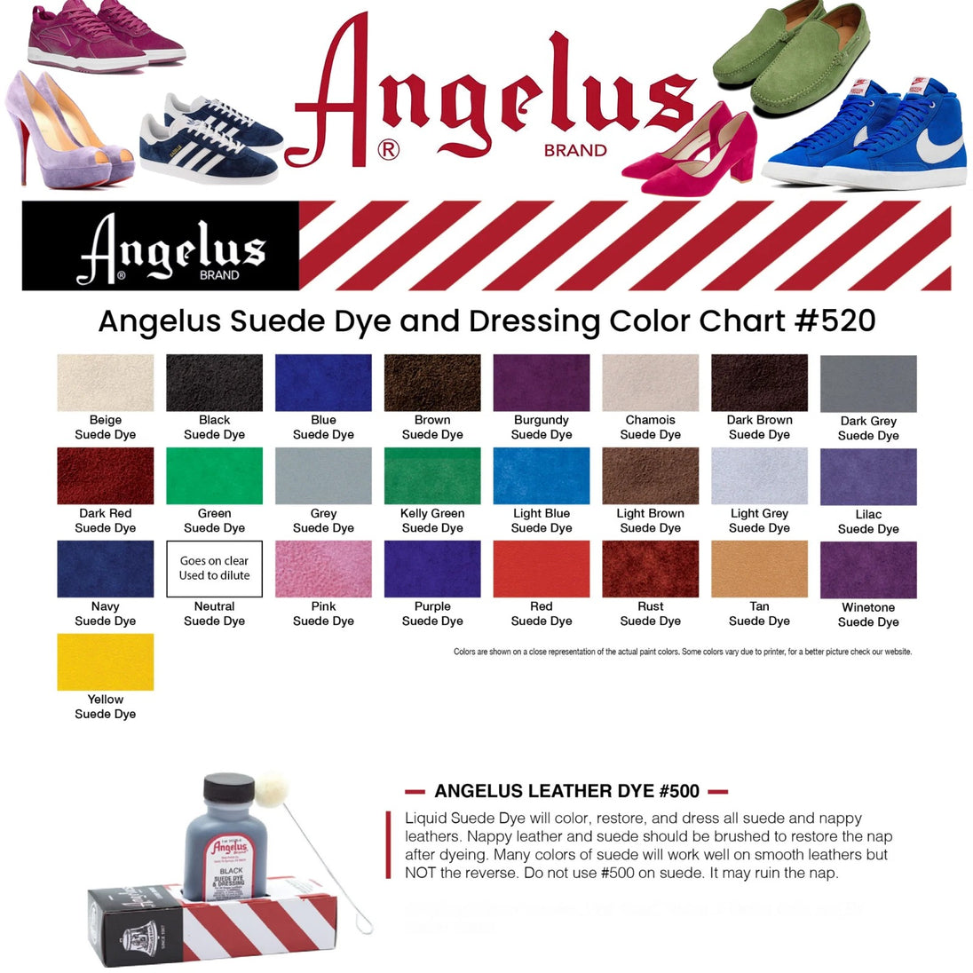 Applying Angelus Suede Dye to restore colour and protect delicate suede shoes from water and stains