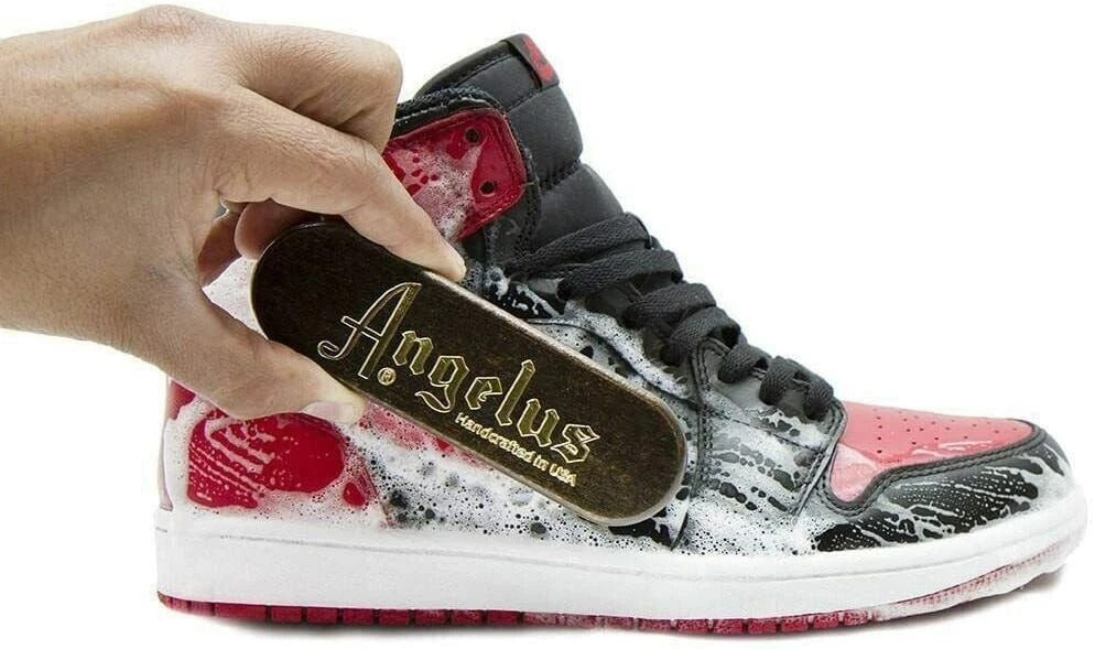 The versatile Angelus cleaner works on multiple surfaces removing dirt and stains without damaging sensitive or delicate materials