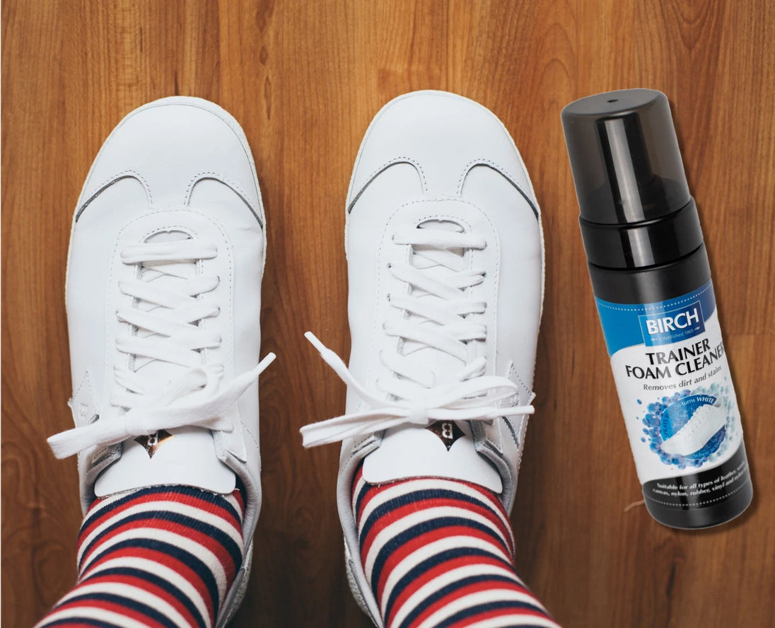 Professional BIRCH foam cleaner is gentle yet effective on rubber synthetics and athletic components