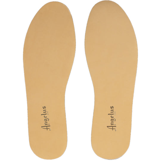 Vegetable tanned leather in Angelus Classic Insoles moulds to your feet over time for personalized comfort and support