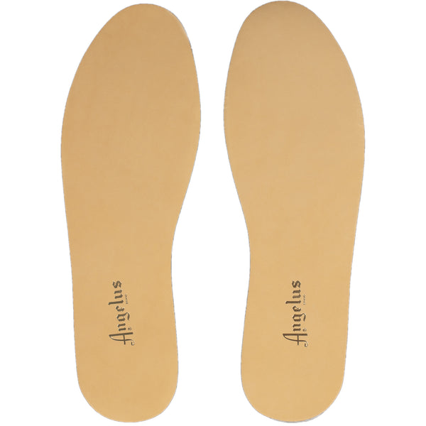 Vegetable tanned leather in Angelus Classic Insoles moulds to your feet over time for personalized comfort and support